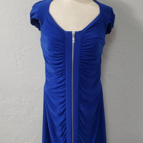 HOLD FOR DUTCH! Joseph Ribkoff Royal Blue Dress - Picture 3 of 5
